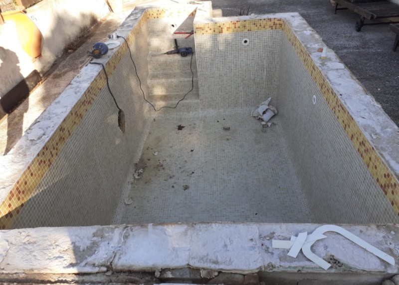 Rénovation d'une piscine avec bassin provençal à Cassis